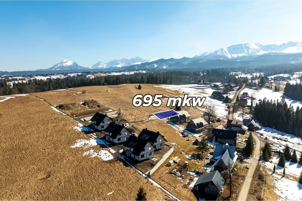 Działka budowlana na sprzedaż Zakopane widok na Tatry, ul.