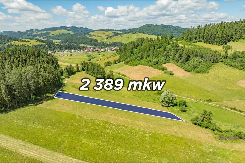 Grunt o powierzchni 2389 m² położony przy ul. – Niedzica