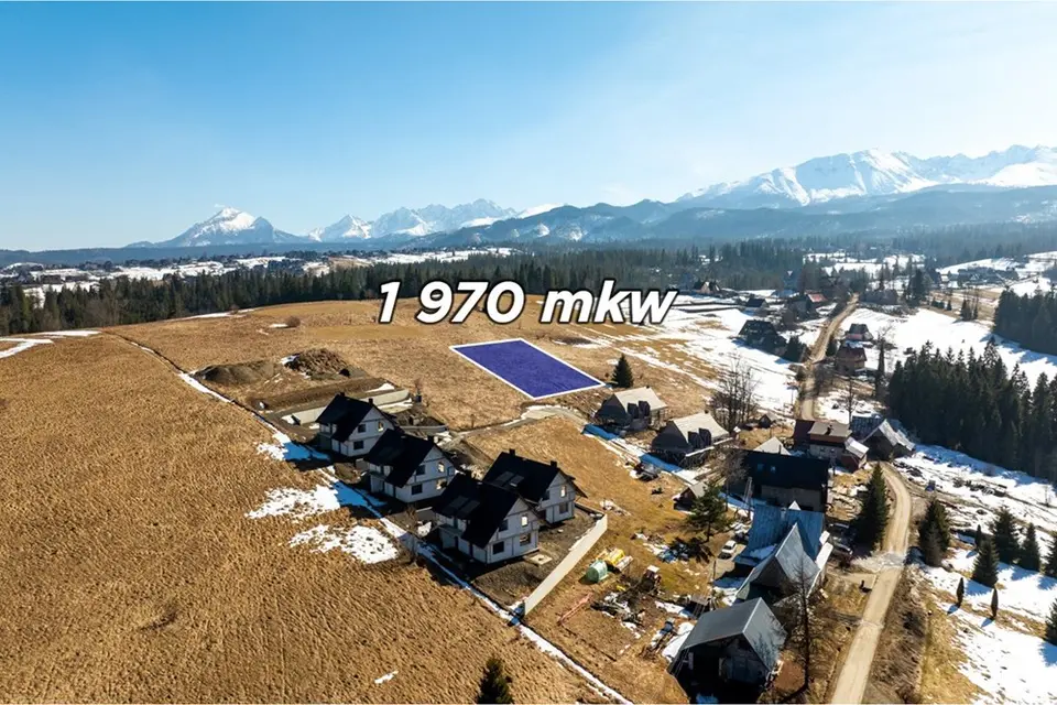 DZIAŁKA BUDOWLANA Z WIDOKIEM NA TATRY ZAKOPANE UL.