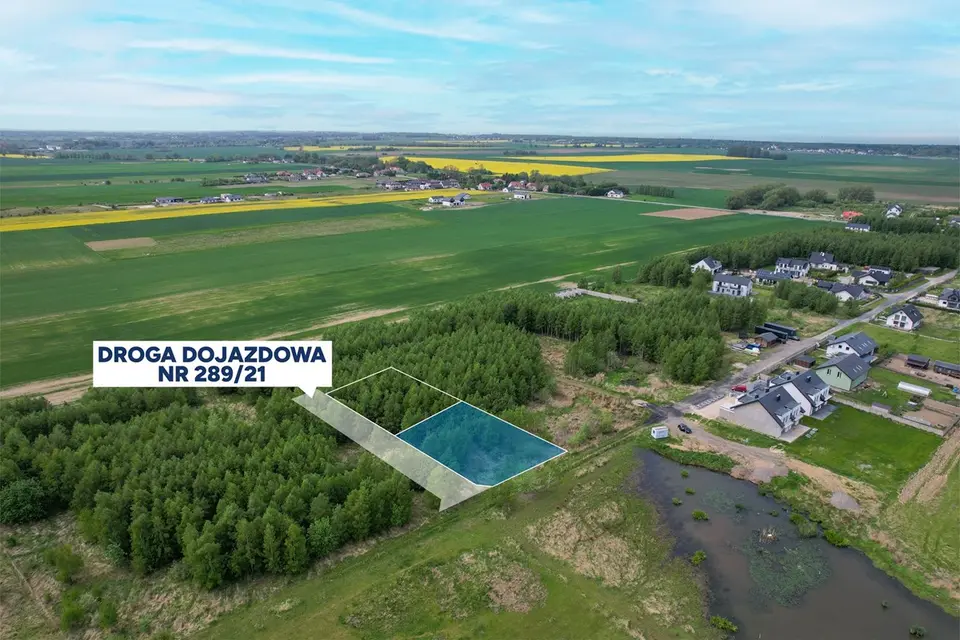Działka budowlana 1029m2 z WZ w Strzeżenicach blisko Mielna. – Strzeżenice