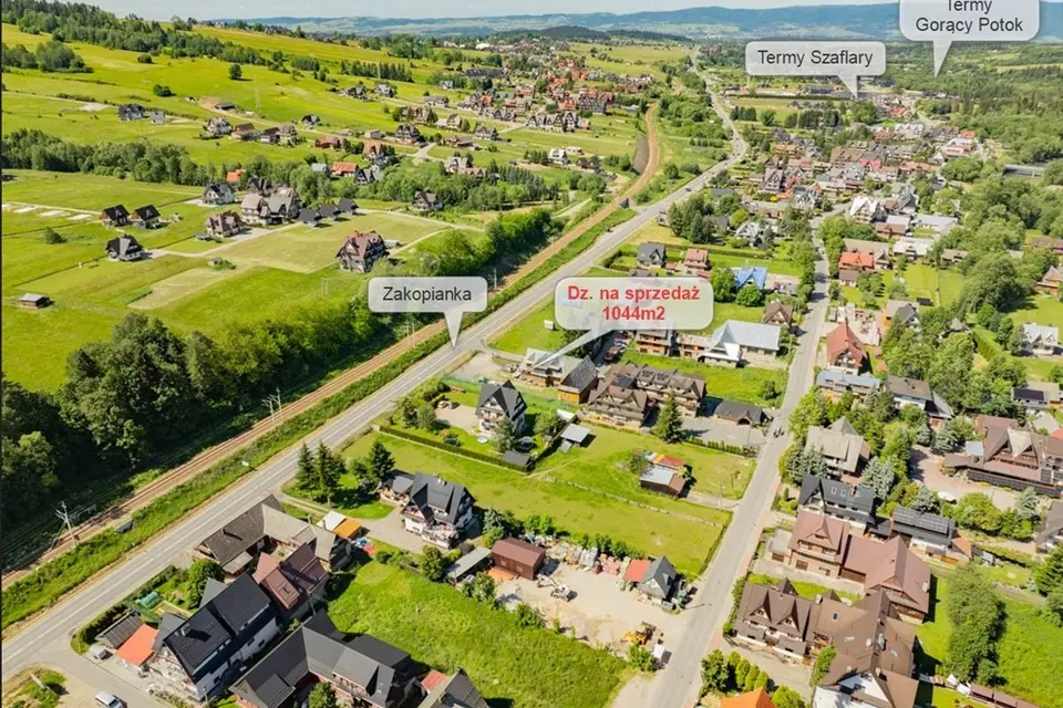 DZIAŁKA KOMERCYJNA 1066 m² / GEOTERMIA / BIAŁY DUNAJEC / UL.